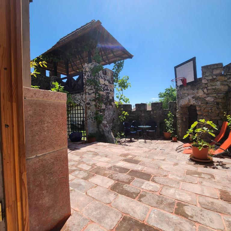 Patio nebo venkovní prostory v ubytování Fácán-Lak