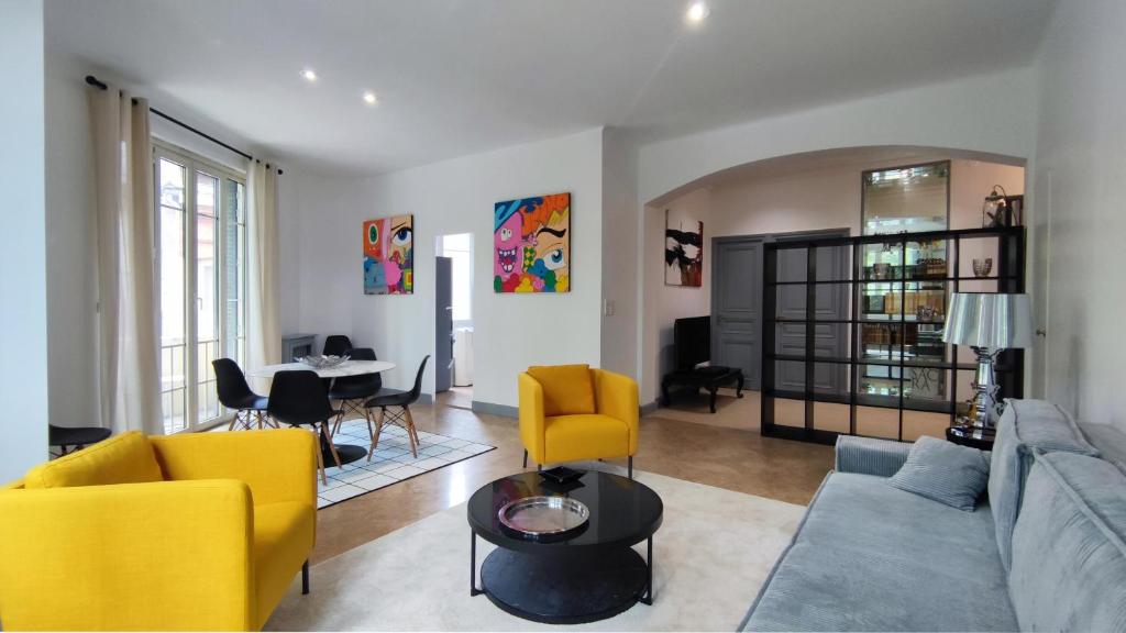 Posezení v ubytování L'Idrac, Appartements en Hyper centre