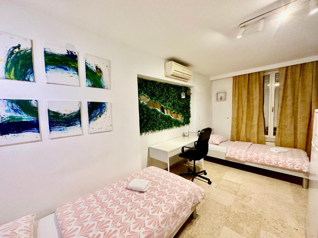 Postel nebo postele na pokoji v ubytování Hostel Pipištrelo