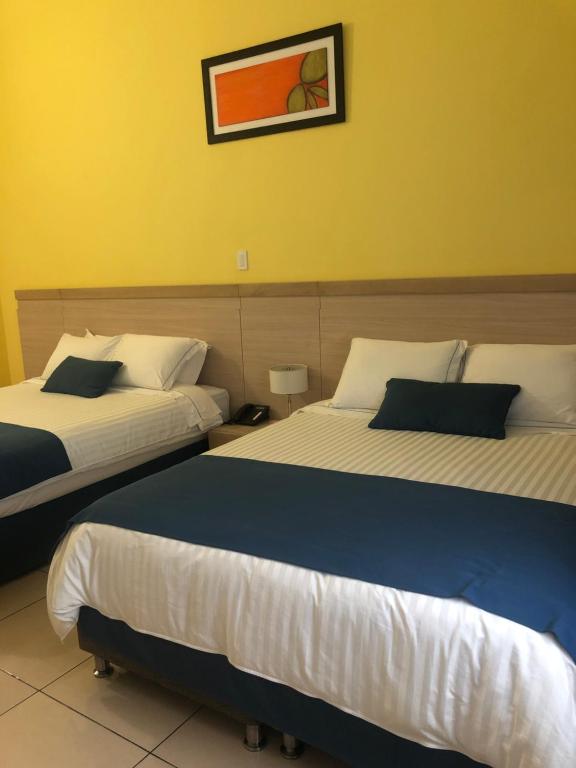Voodi või voodid majutusasutuse Hostel paradise St toas