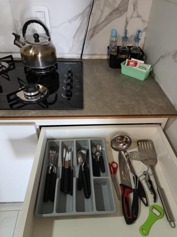 Kuchyň nebo kuchyňský kout v ubytování La Cascada 2