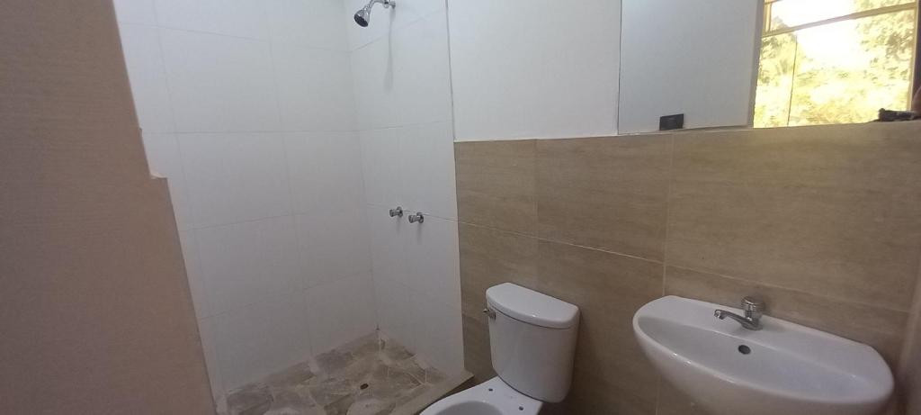 Koupelna v ubytování Hospedaje Miraflores