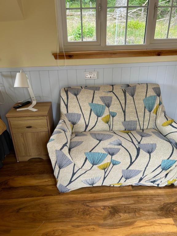 Posezení v ubytování 1Lochness glam lodges