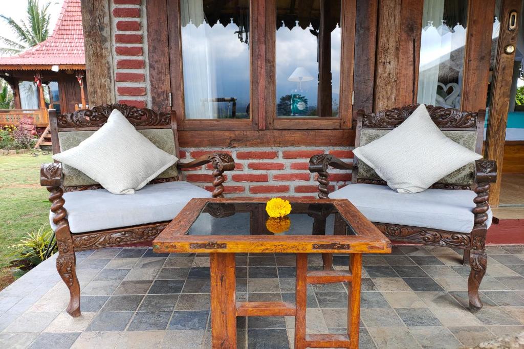 KTS - Kubu Tepi Sawah - Een Glazen Houten Bungalow Met één Slaapkamer