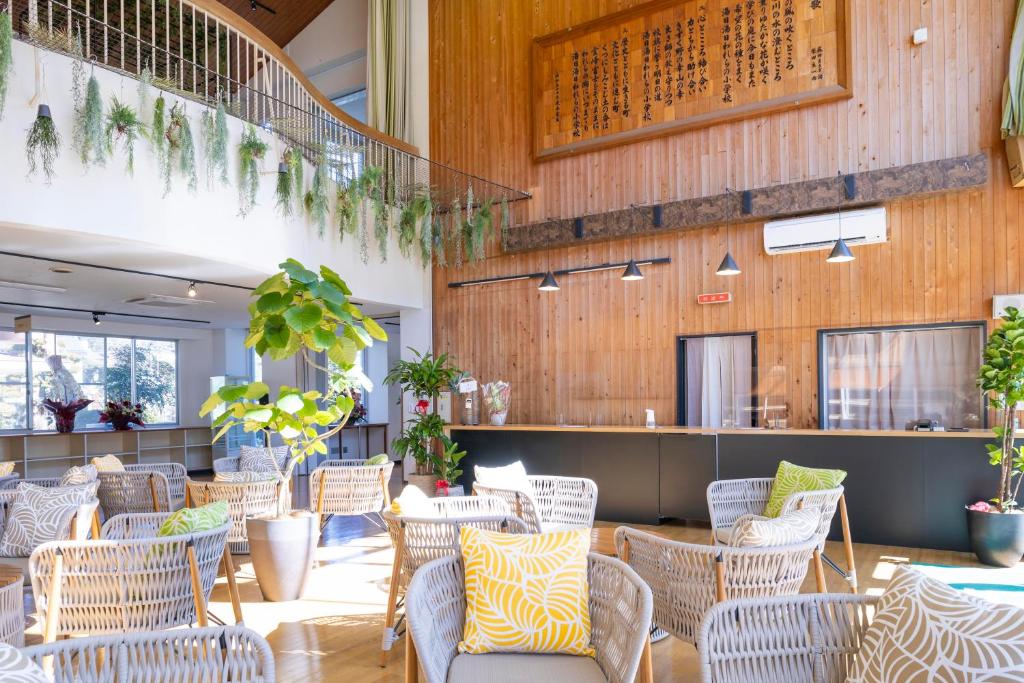 Restaurace v ubytování Glamping&Port結