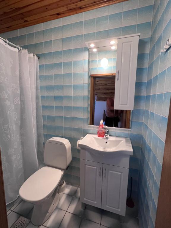 Koupelna v ubytování Villa SeaWiev