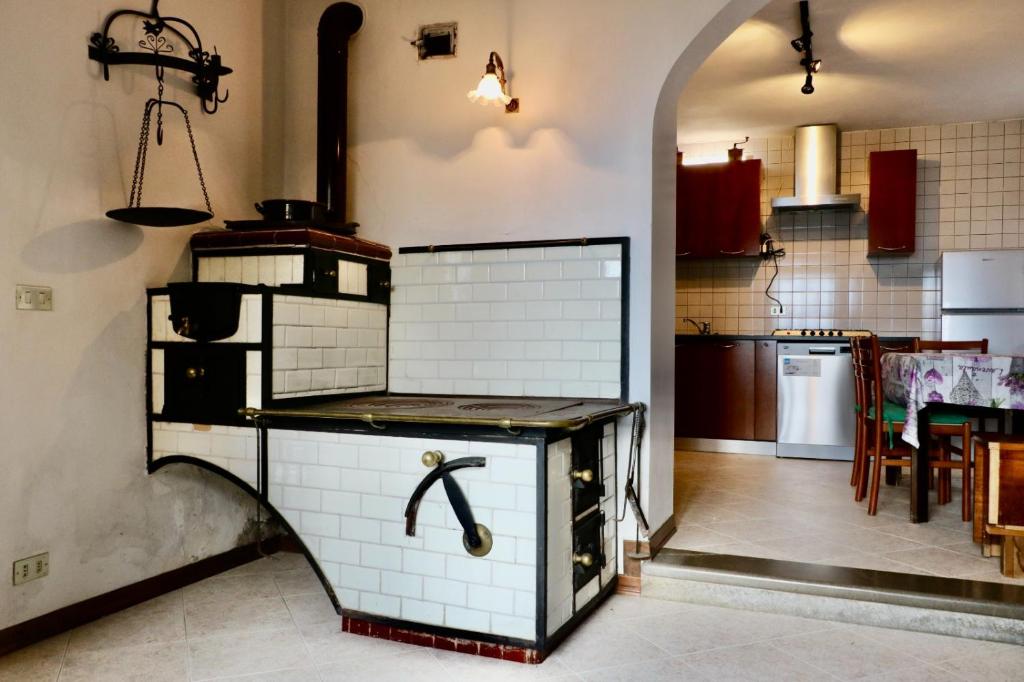 Kuchyň nebo kuchyňský kout v ubytování Casa di Carla