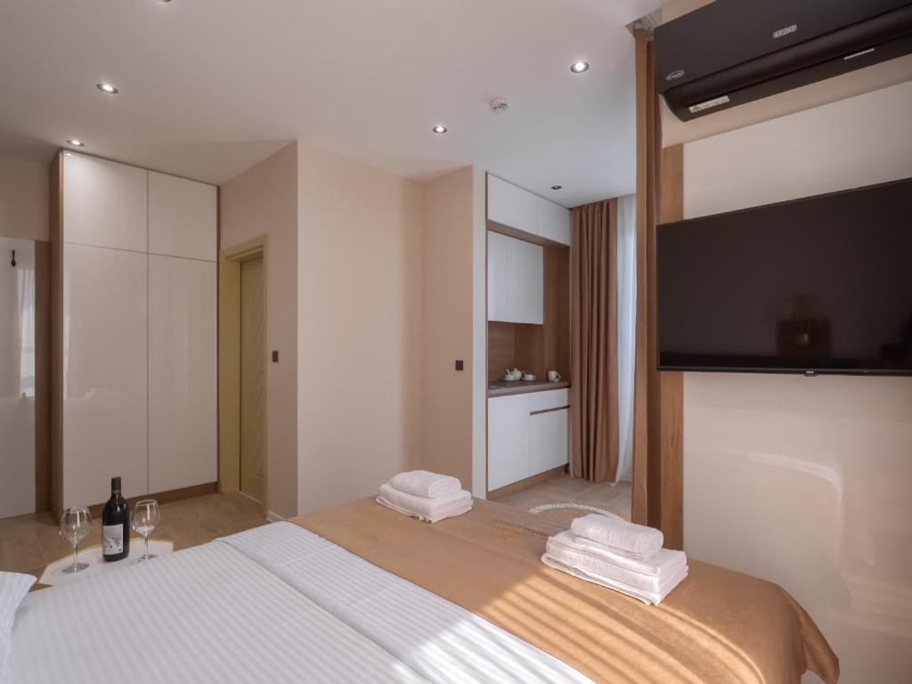 Cama o camas de una habitación en Hotel Diman
