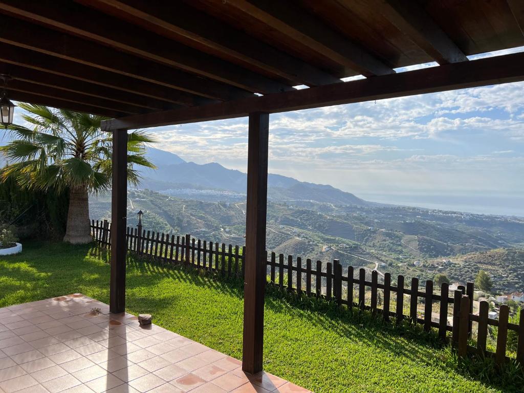 a view from the porch of a house at Vela Luka Frigiliana in Frigiliana