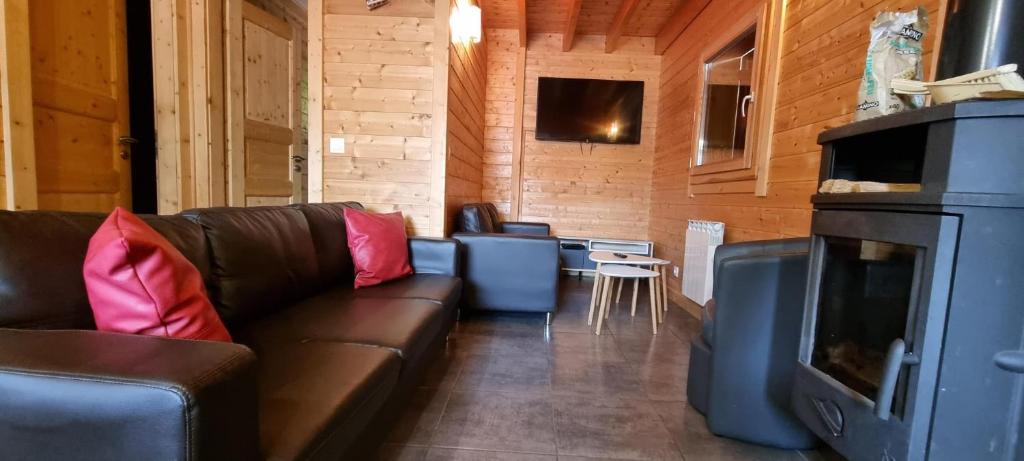 Posedenie v ubytovaní Chalet Léobina, quartier calme, vue panoramique!