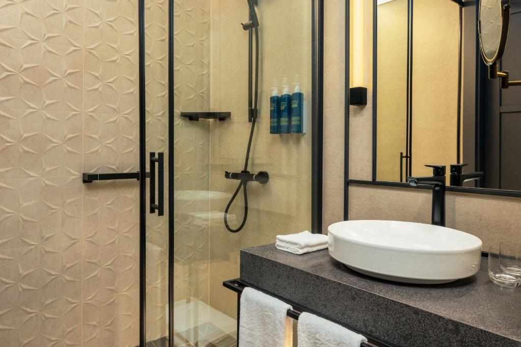 Koupelna v ubytování Four Points by Sheraton Budapest Danube