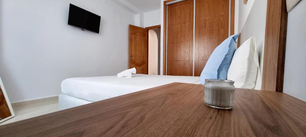 TV a/nebo společenská místnost v ubytování Prestige Apartment Oued Laou