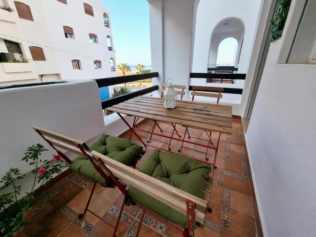 Balkón nebo terasa v ubytování Prestige Apartment Oued Laou