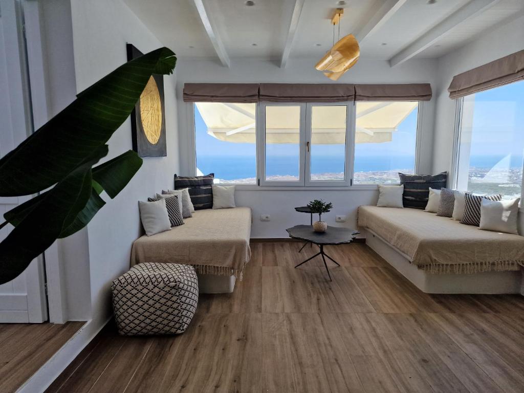 Posezení v ubytování Amerisa Suites & Villa