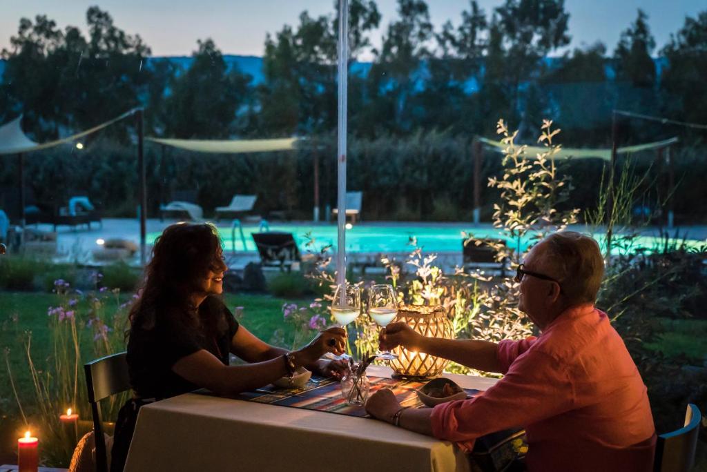 Nápoje v ubytování Is Cheas wine farm boutique hotel