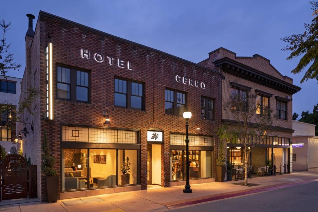 a brick building with a hotel on a street at HOTEL CERRO, Autograph Collection in San Luis Obispo
