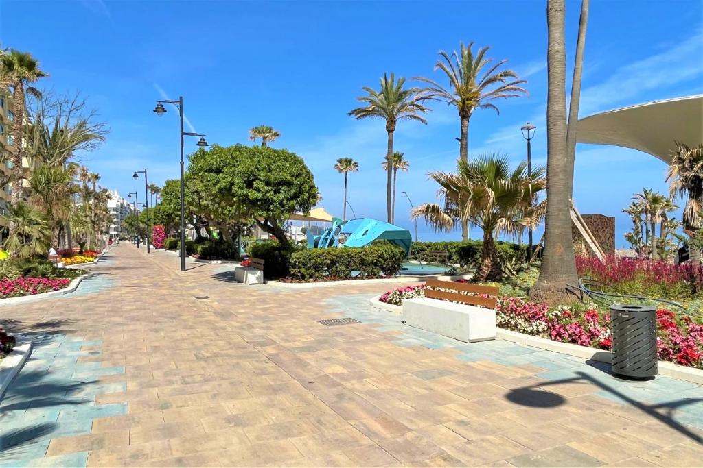 Zahrada ubytování Estepona Centre Penthouse ALGASOL