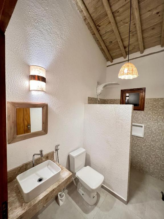 Koupelna v ubytování Villa Sagui Trancoso