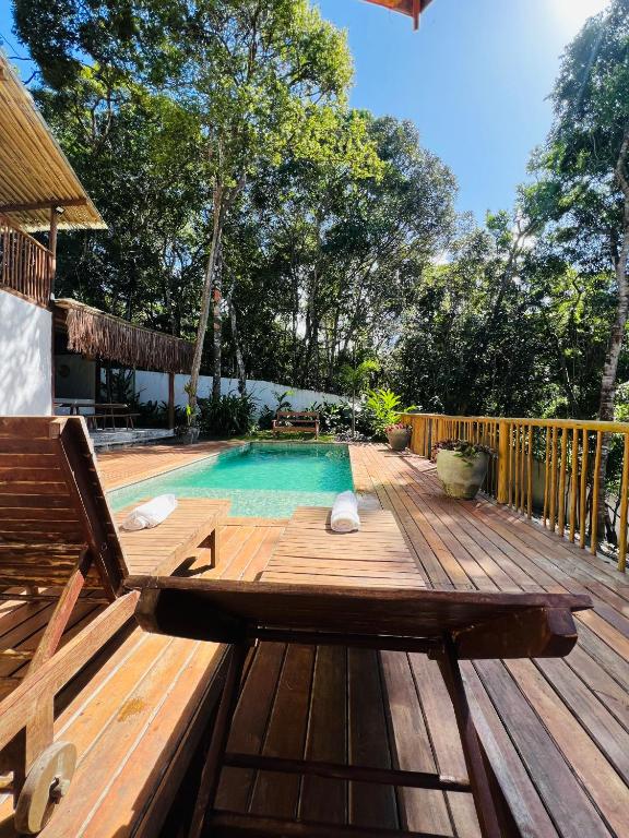 Bazén v ubytování Villa Sagui Trancoso nebo v jeho okolí