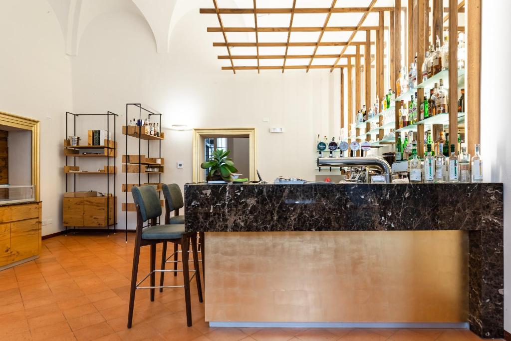 Lounge nebo bar v ubytování Cà Uberti Palace Hotel