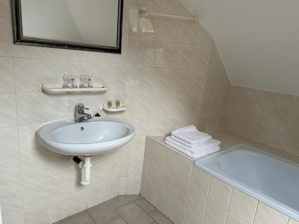 Koupelna v ubytování Lesní Hotel Peršlák