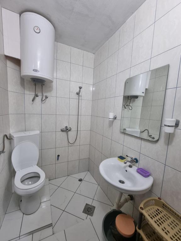 Koupelna v ubytování Becic Apartments
