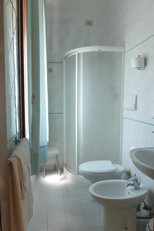 Koupelna v ubytování Hotel Nettuno