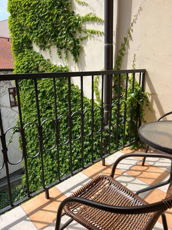 Balkón nebo terasa v ubytování Hotel Residence Spalena