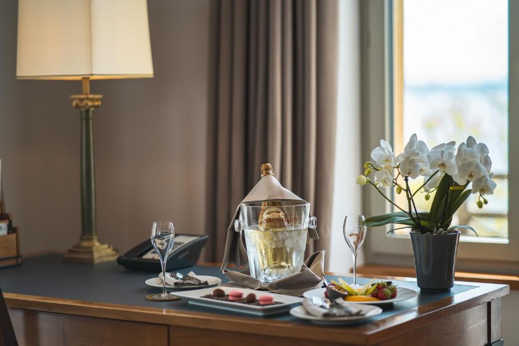 Getränke in der Unterkunft Beau Rivage Hotel