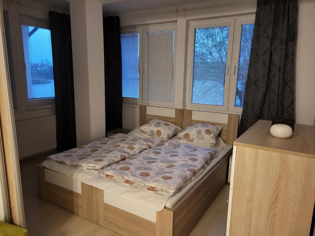 Postel nebo postele na pokoji v ubytování Zwaan Apartmány
