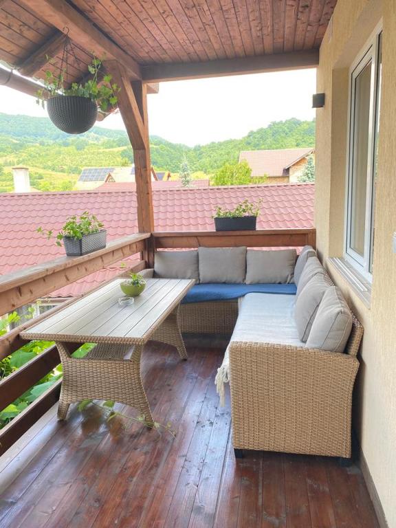 Posezení v ubytování Casa Hărșan