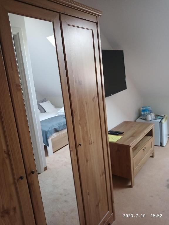 Postel nebo postele na pokoji v ubytování Lusia