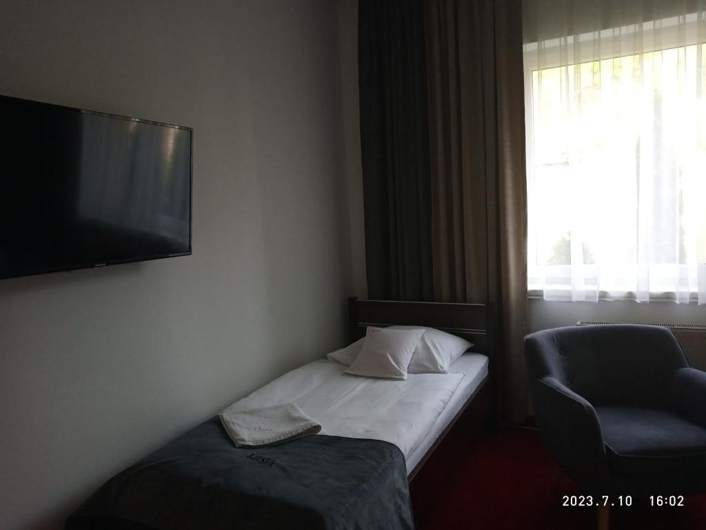 Postel nebo postele na pokoji v ubytování Lusia