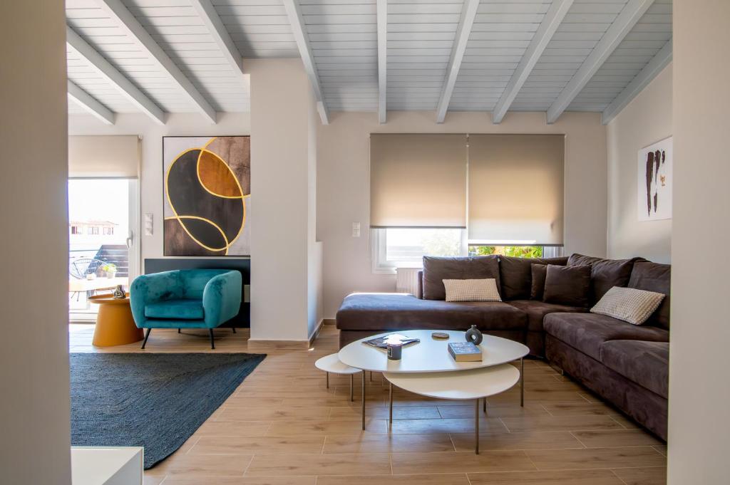 Posezení v ubytování fragoseco loft! Elegance & Luxury