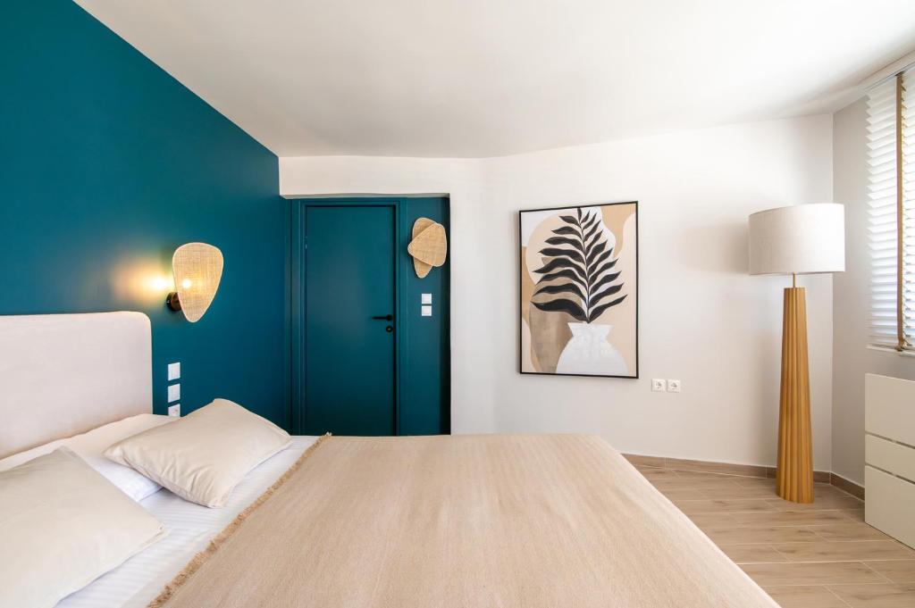 Postel nebo postele na pokoji v ubytování fragoseco loft! Elegance & Luxury