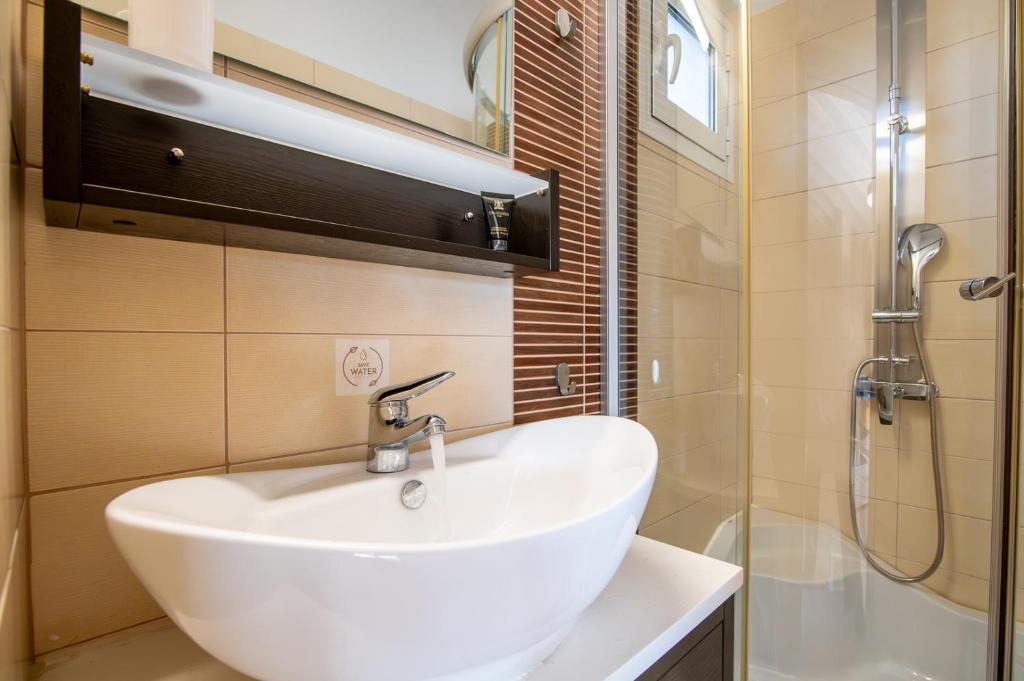 Koupelna v ubytování fragoseco loft! Elegance & Luxury