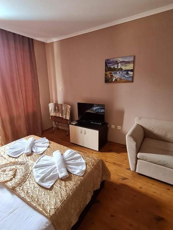 Postel nebo postele na pokoji v ubytování MitProt Panorama Bay 2 Private Apartament ap.122