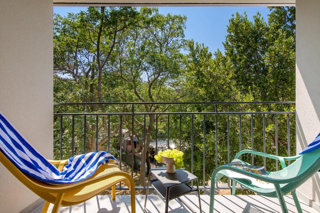 Balkón nebo terasa v ubytování Holiday Homes Oštro