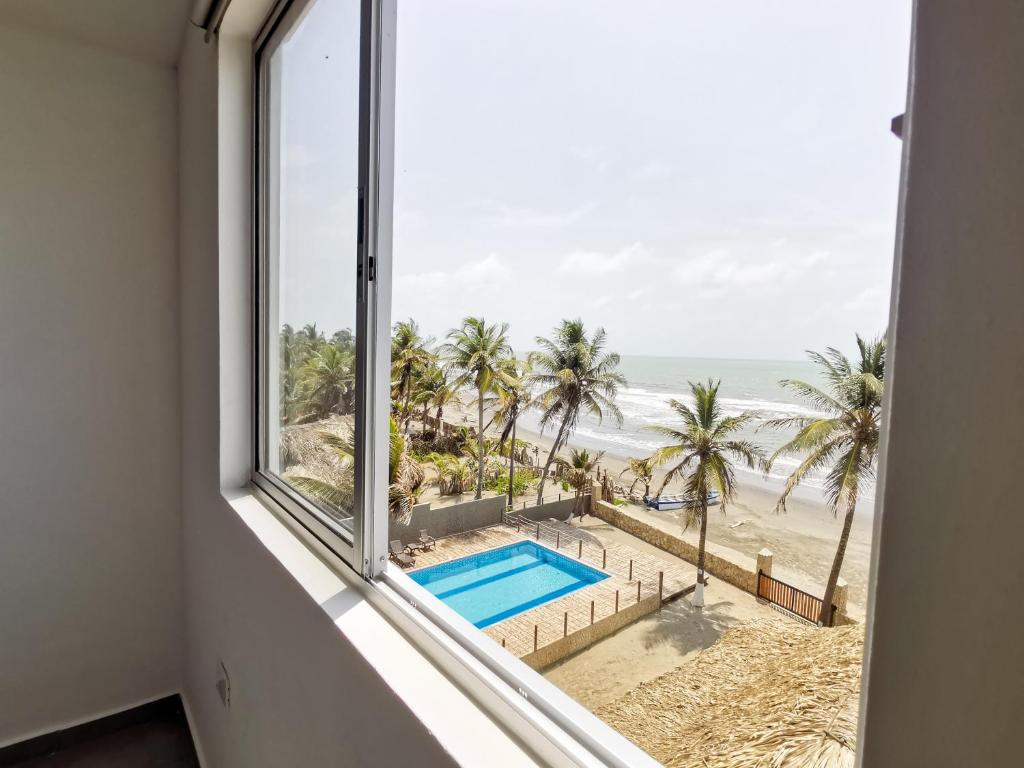 Bazén v ubytování Dúplex de lujo con vista al mar - San Bernardo del Viento nebo v jeho okolí
