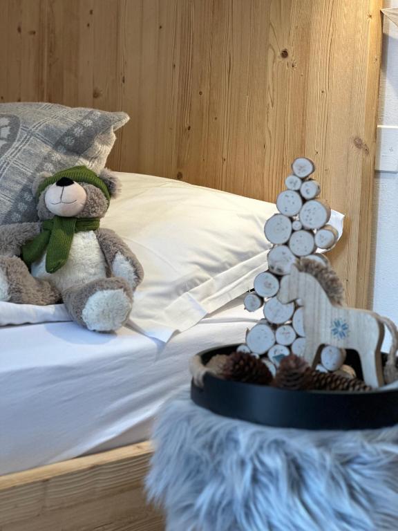 Postel nebo postele na pokoji v ubytování Si Mezzana Home