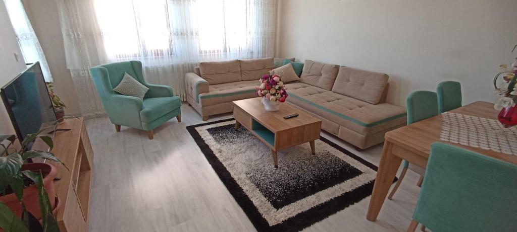 Posezení v ubytování SOYLU Suites
