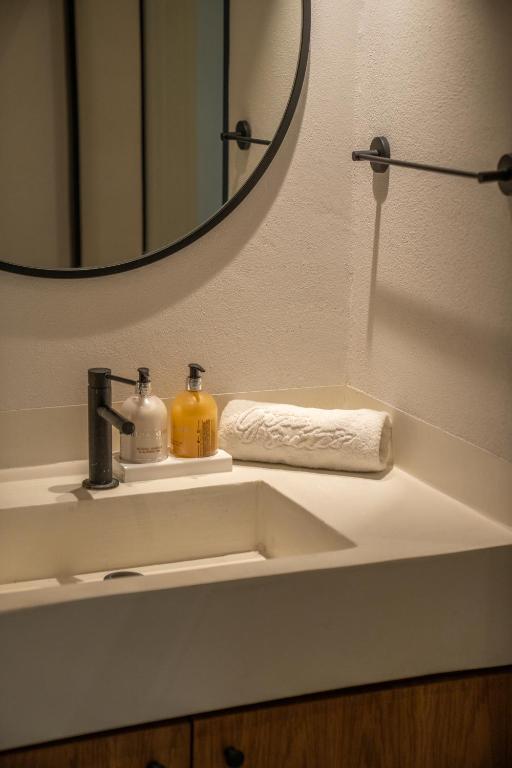Koupelna v ubytování Gizz Suites