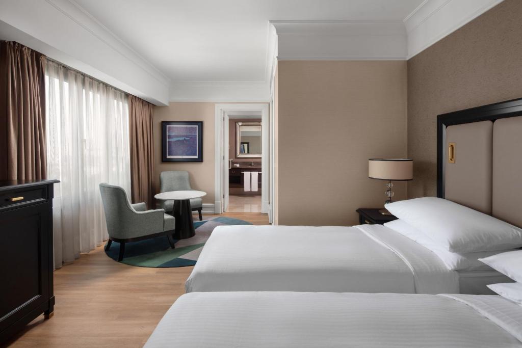 Postel nebo postele na pokoji v ubytování Istanbul Marriott Hotel Pendik