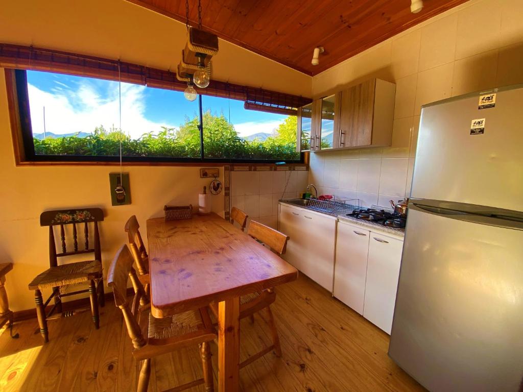 Kuchyň nebo kuchyňský kout v ubytování Cabañas SPA Olmue