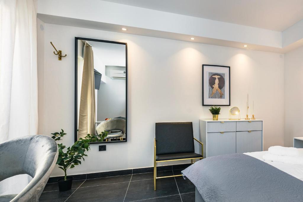 Кровать или кровати в номере CITY BREAK Studio apartments