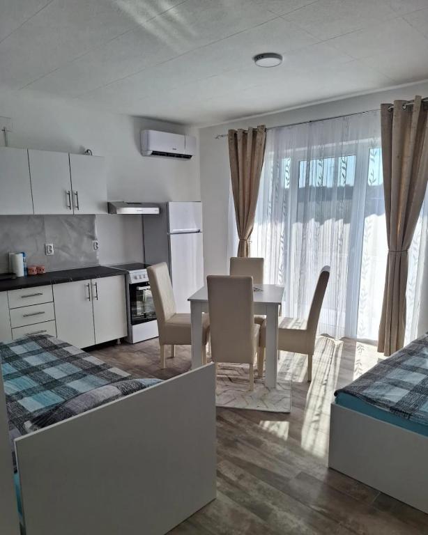 Kuchyň nebo kuchyňský kout v ubytování Apartmani KOKI Kladovo