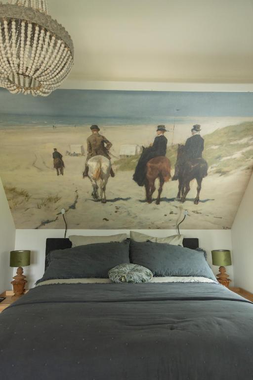 Postel nebo postele na pokoji v ubytování Bed & Breakfast Hoeve Happiness - ontbijt inbegrepen - wellness aanwezig