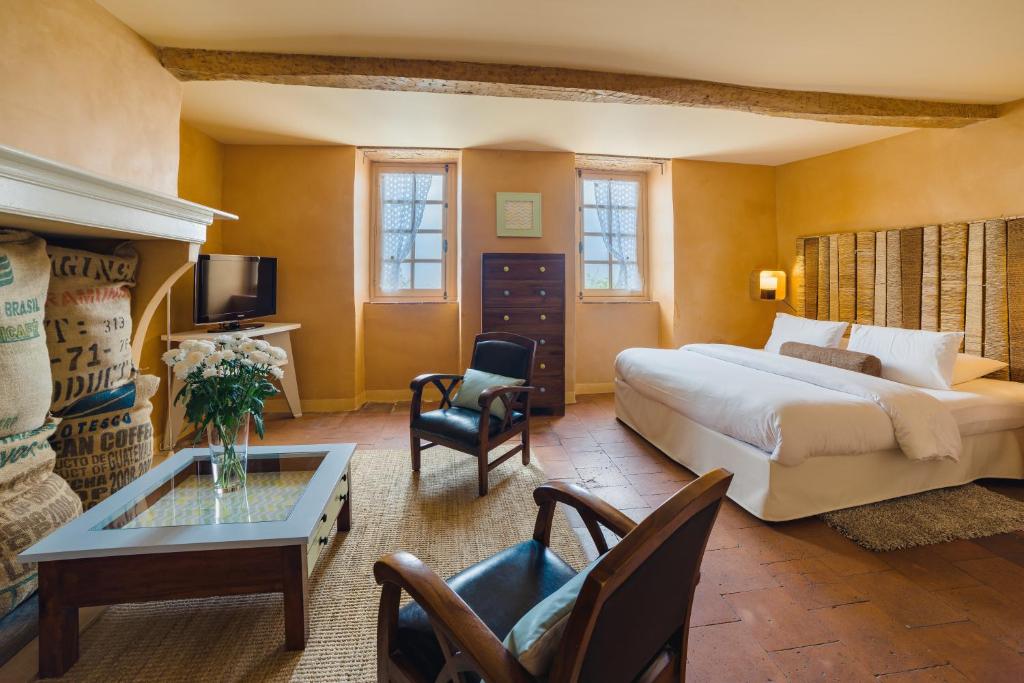 Llit o llits en una habitació de Cap de Castel