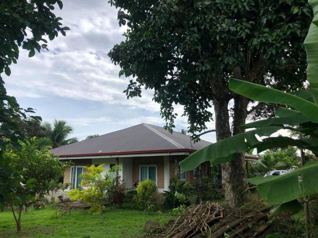 a house with a tree in front of it at Sheila’s Villa in Leyte