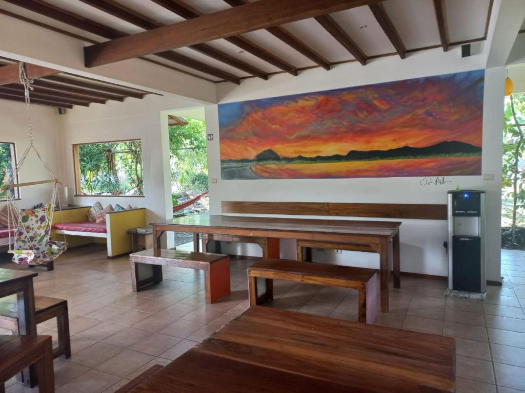 Posezení v ubytování Pagalù Hostel